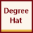 Graduation cap icon for education and distance learning disclaimers on an online degrees platform