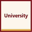 University education building icon representing higher education and online degree learning