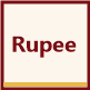 Indian rupee symbol payment icon for online education fees and costs