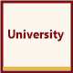 University building icon representing distance education and online degree learning