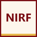 NIRF logo with National Institutional Ranking Framework text for higher education ranking information